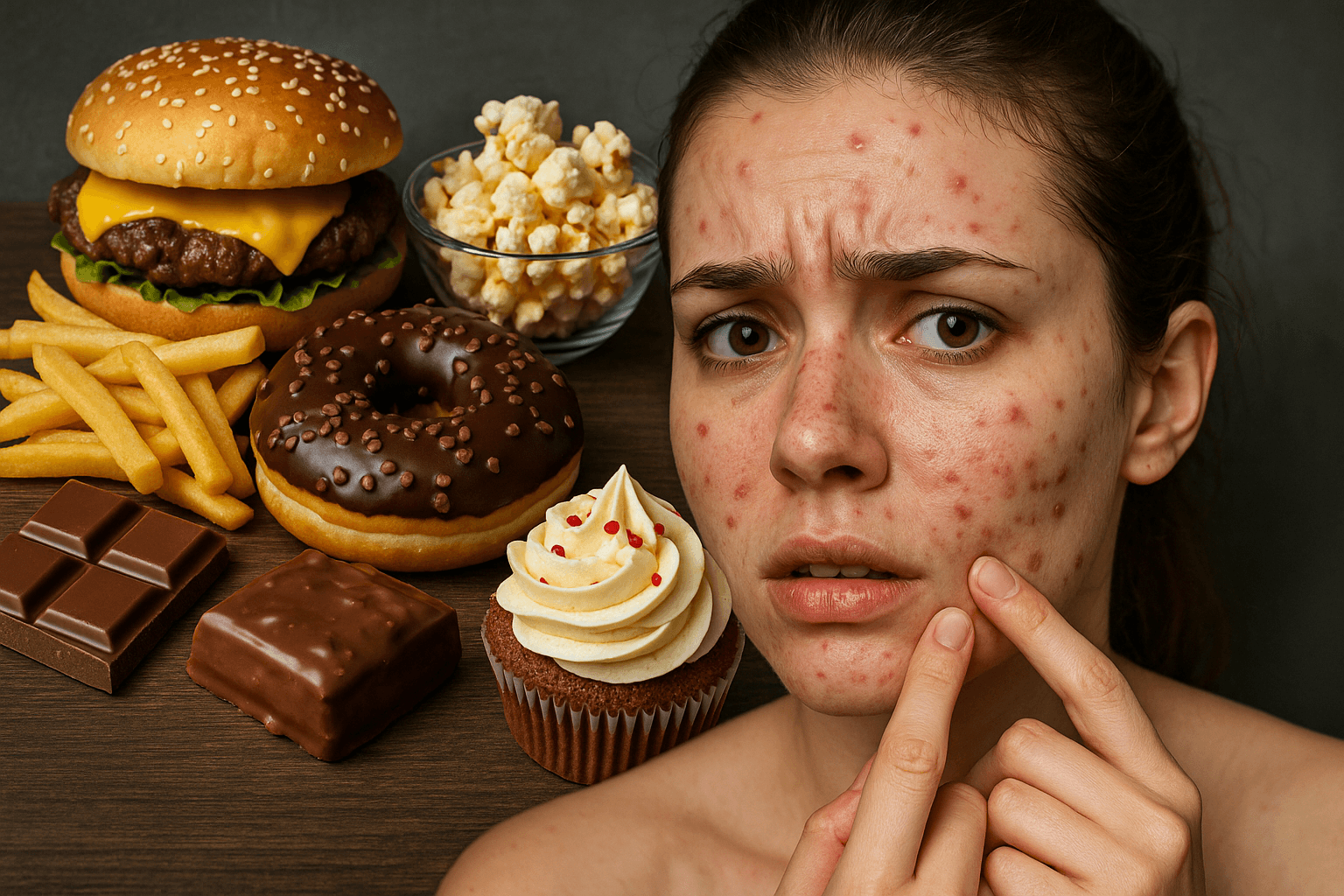 Foods that cause adult acne